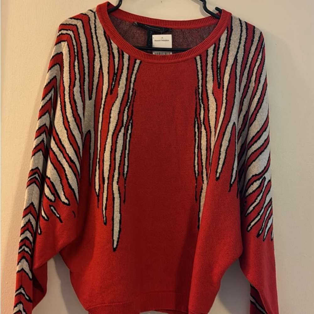 Red sweater from BCBG, silk/cashmere
